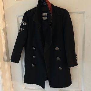 Boys River Island Military Peacoat